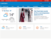 Tablet Screenshot of climatempo.com.br